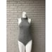 Essue Gray Wool Blend Halter Bodysuit Size S
