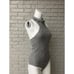 Essue Gray Wool Blend Halter Bodysuit Size S