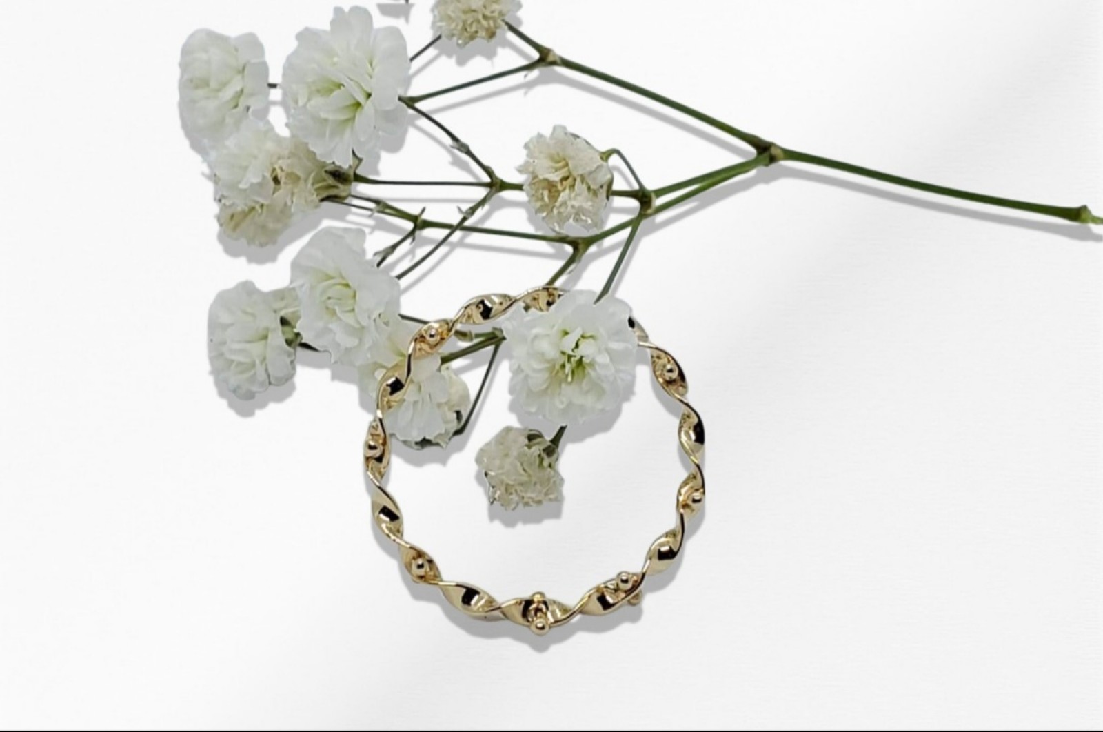 14K All Around Skinny Twist Gold Ring