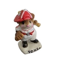 Wee Forest Folk BATTER UP WFF MS15 RED WHITE Baseball Joe DiMousio 1989 70 HRS