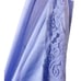 Vintage Diane Von Furstenberg Robe S Long Nylon Lavender Blue Lace Trim Sash USA