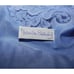 Vintage Diane Von Furstenberg Robe S Long Nylon Lavender Blue Lace Trim Sash USA