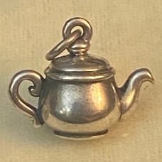 James Avery Retired Silver Teapot Charm