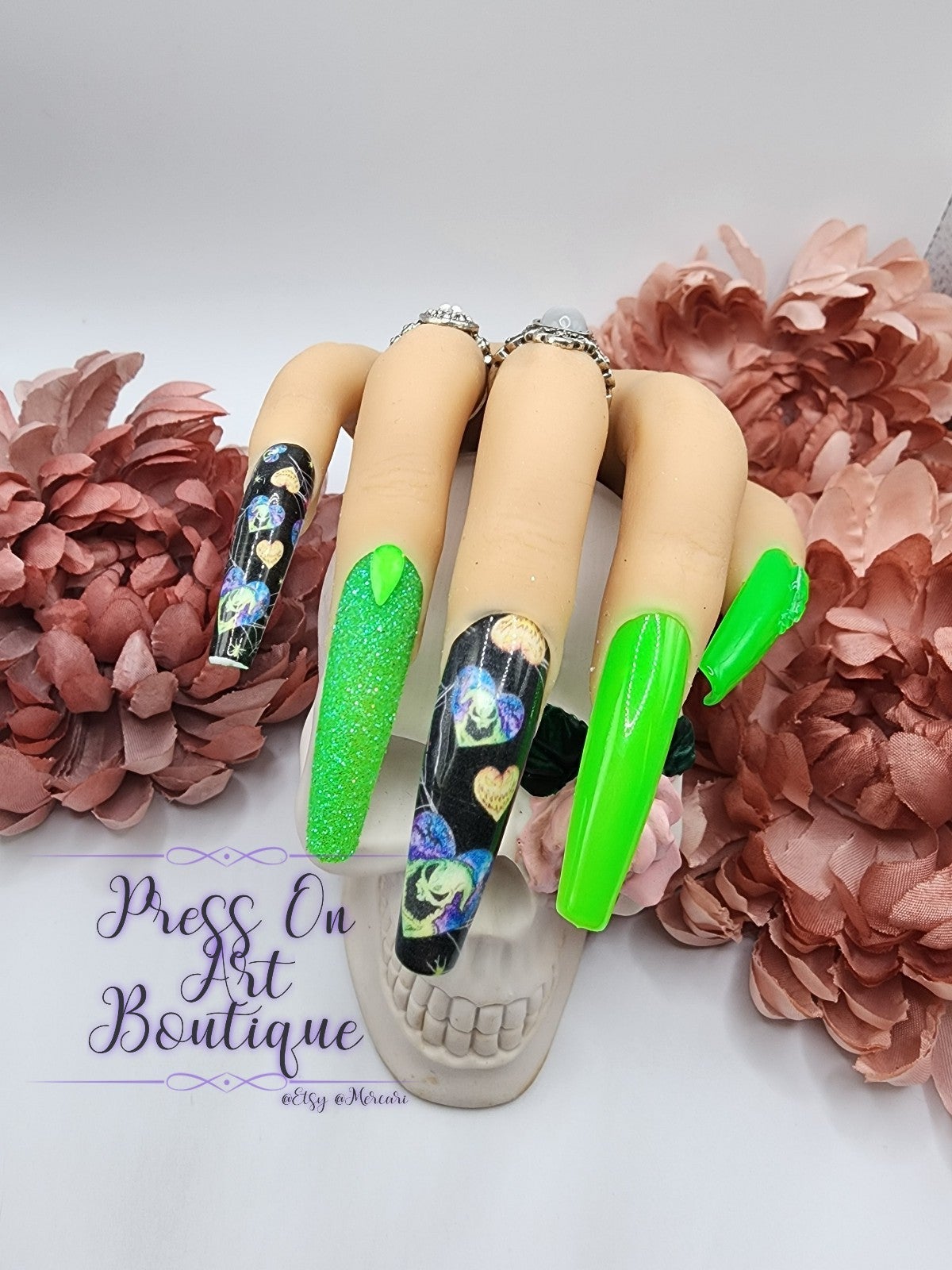 Oogie Boogie Press On Nails