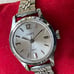 Sears Swiss Ladies Wristwatch Silver Tone Hand Winding Shock Resist Watch