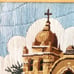 Framed Needlepoint Mission San Carlos Borromeo Carmel CA Wall Decor Petit Point