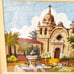 Framed Needlepoint Mission San Carlos Borromeo Carmel CA Wall Decor Petit Point