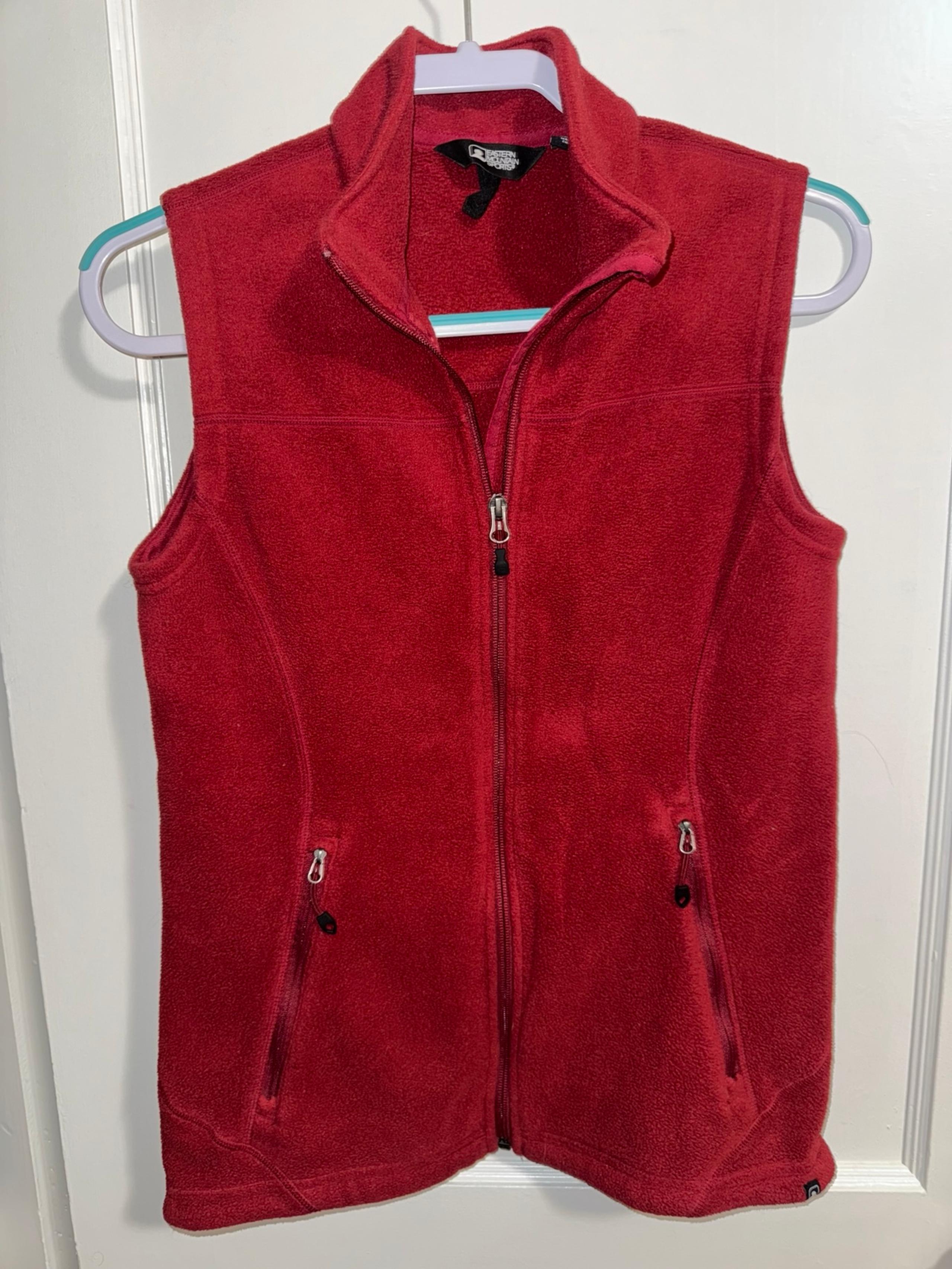 Eastern Mountain Sports Burgundy Fleece Vest