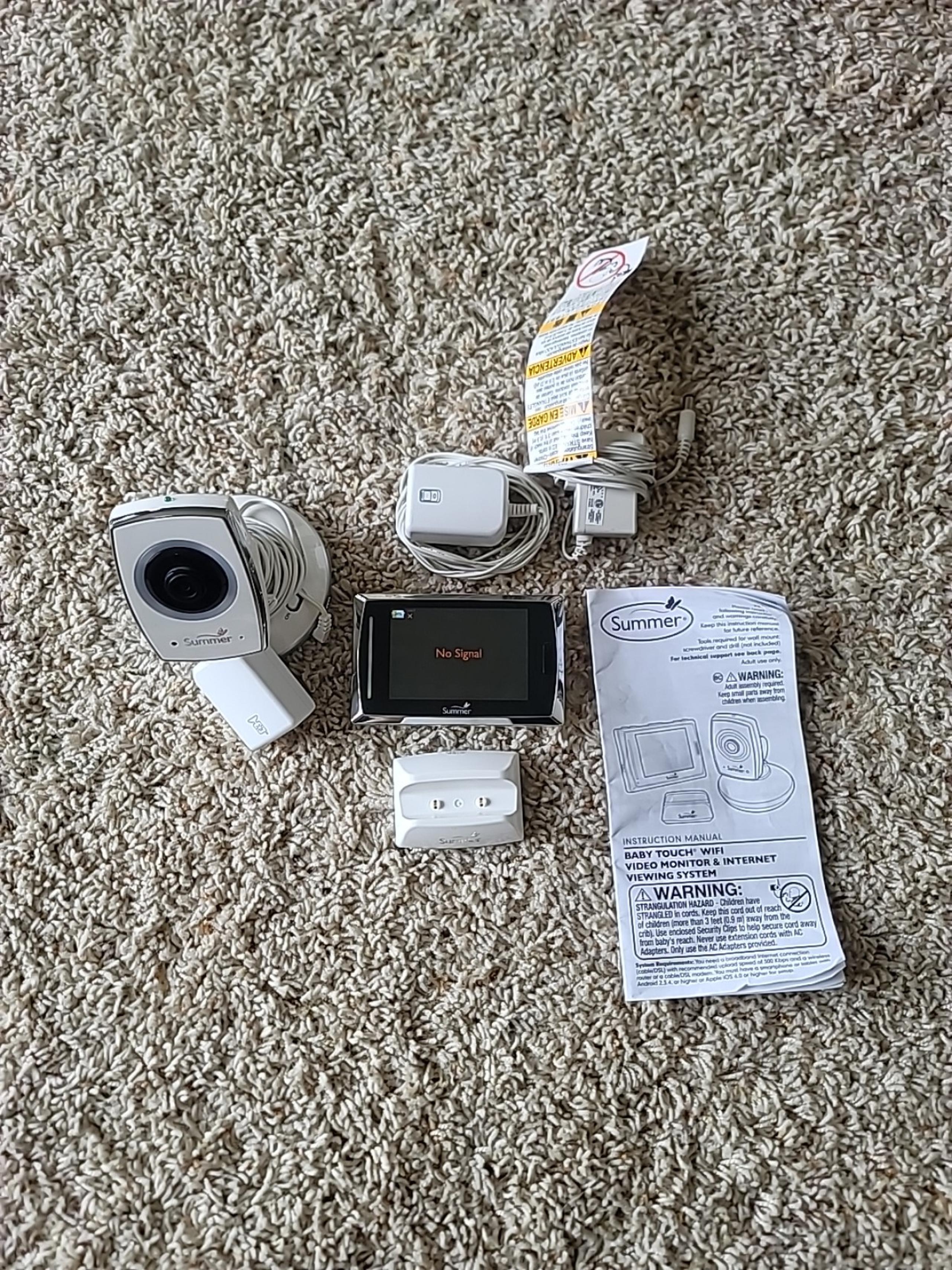 Summer Baby Touch Wifi  Video Monitor & Internet Viewing System 28640 Tested