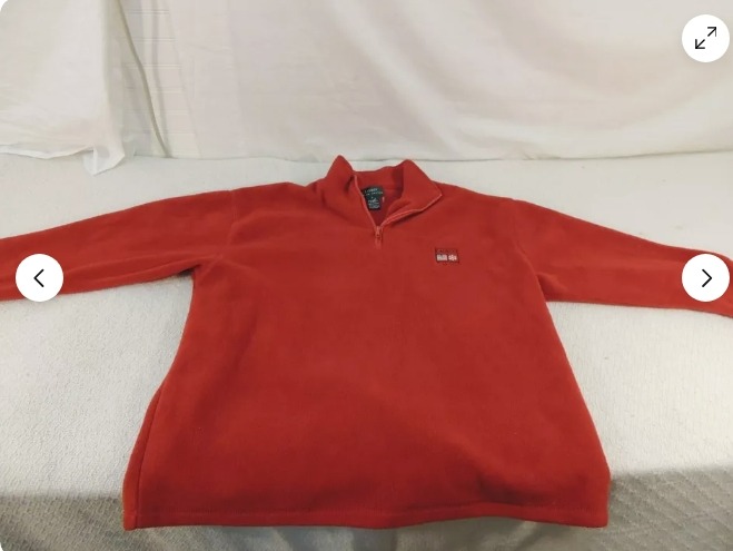szLARGE LAUREN RALPH LAUREN FLEECE JACKET MEN's RN 54050 100% POLY WC 50639