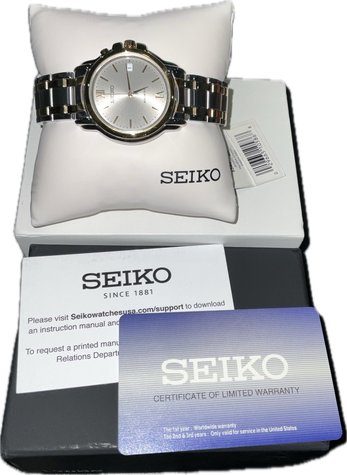 Seiko Kinetic Gray Men's Watch - SKH640