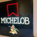 Vintage Michelob Beer Sign Neo-Neon Wall Light Bar Lighted Anheuser Busch