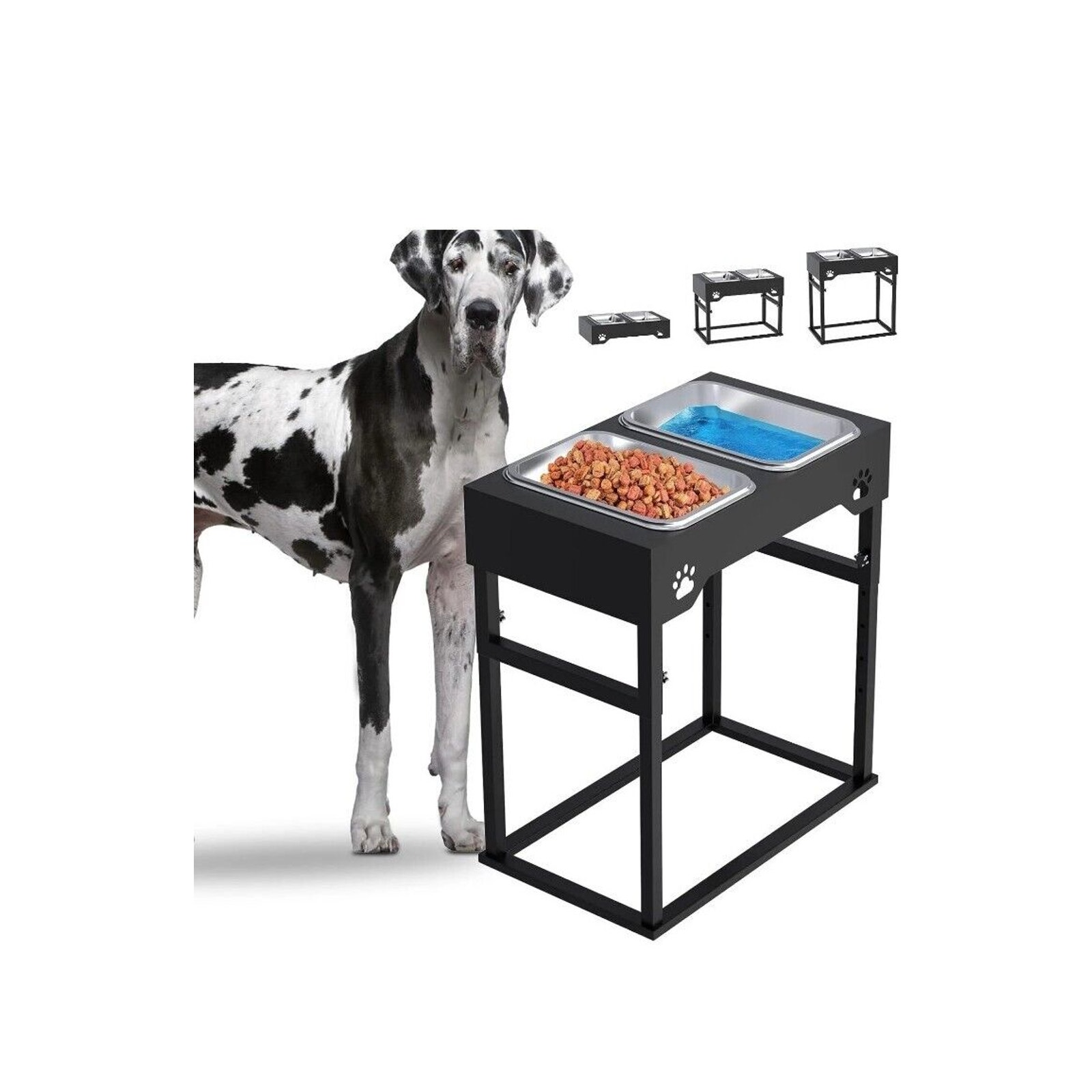 Sunmeyke Pet/Dog Feeder Stand With Automatic Water Dispenser for Large Dogs