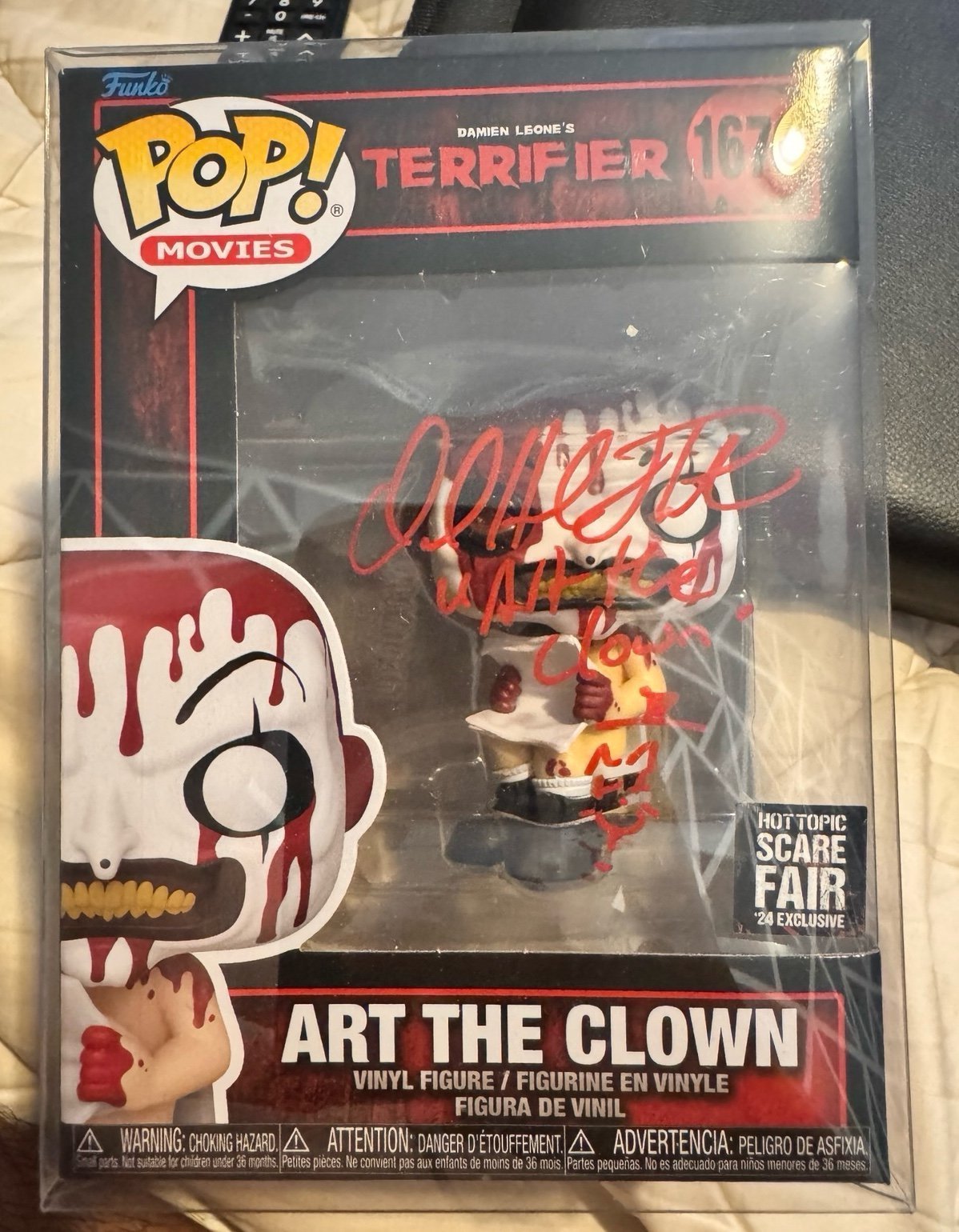 art the clown Scare Fair Signed Funko pop
