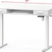 SHW 48-Inch Electric Height Adjustable Desk with Keyboard Tray and Two Drawers
