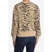 Velvet Heart Womens Selene Crew Neck Zebra Print Sweatshirt in Tan & Black M 68