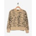 Velvet Heart Womens Selene Crew Neck Zebra Print Sweatshirt in Tan & Black M 68