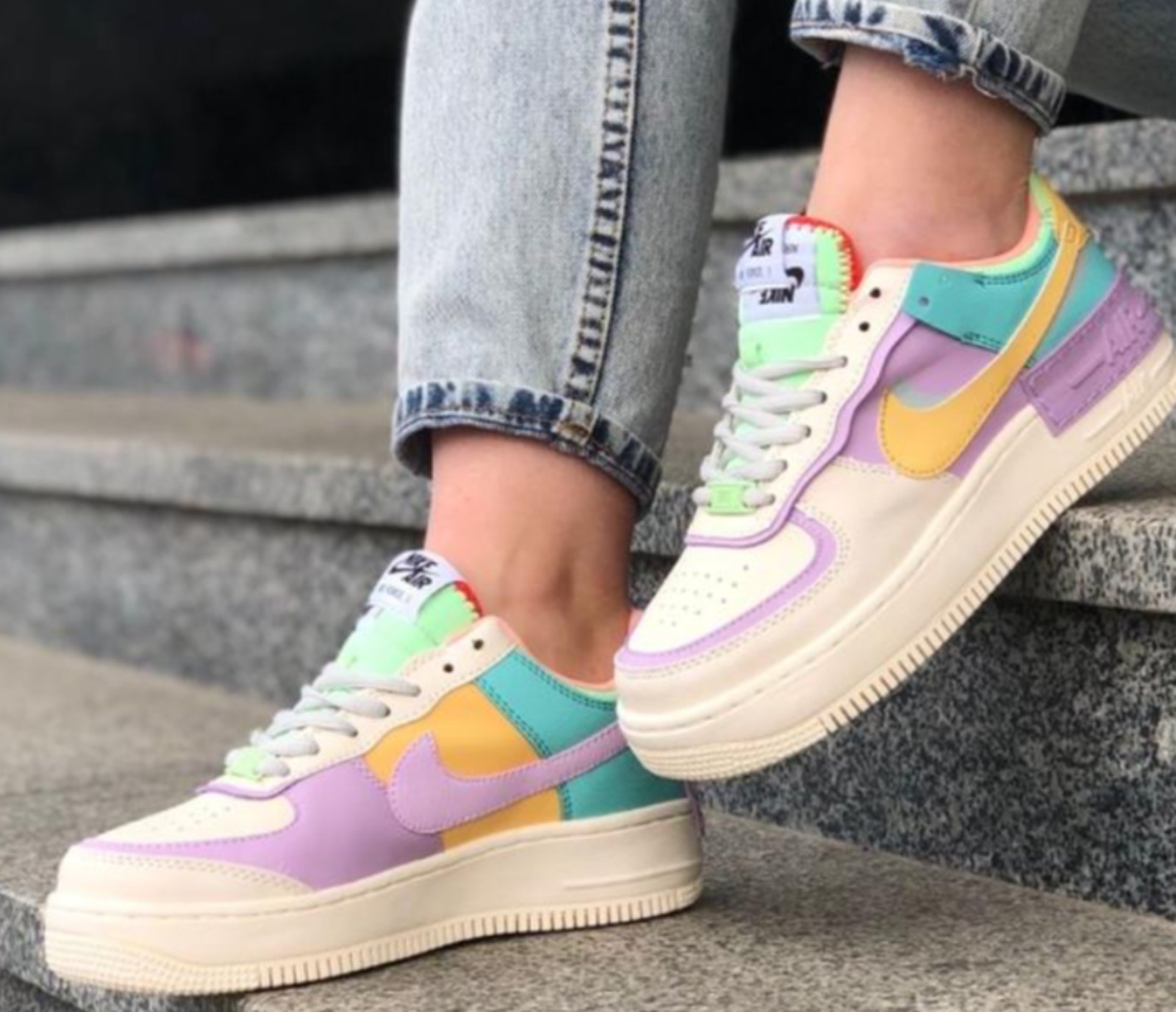 Nike Air Force 1 Shadow 'Pale Ivory' Size 8 Like New MSRP 230