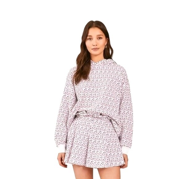 New Something Navy Mya Pleated Skort & matching Rachel Hoodie Sweatshirt Small