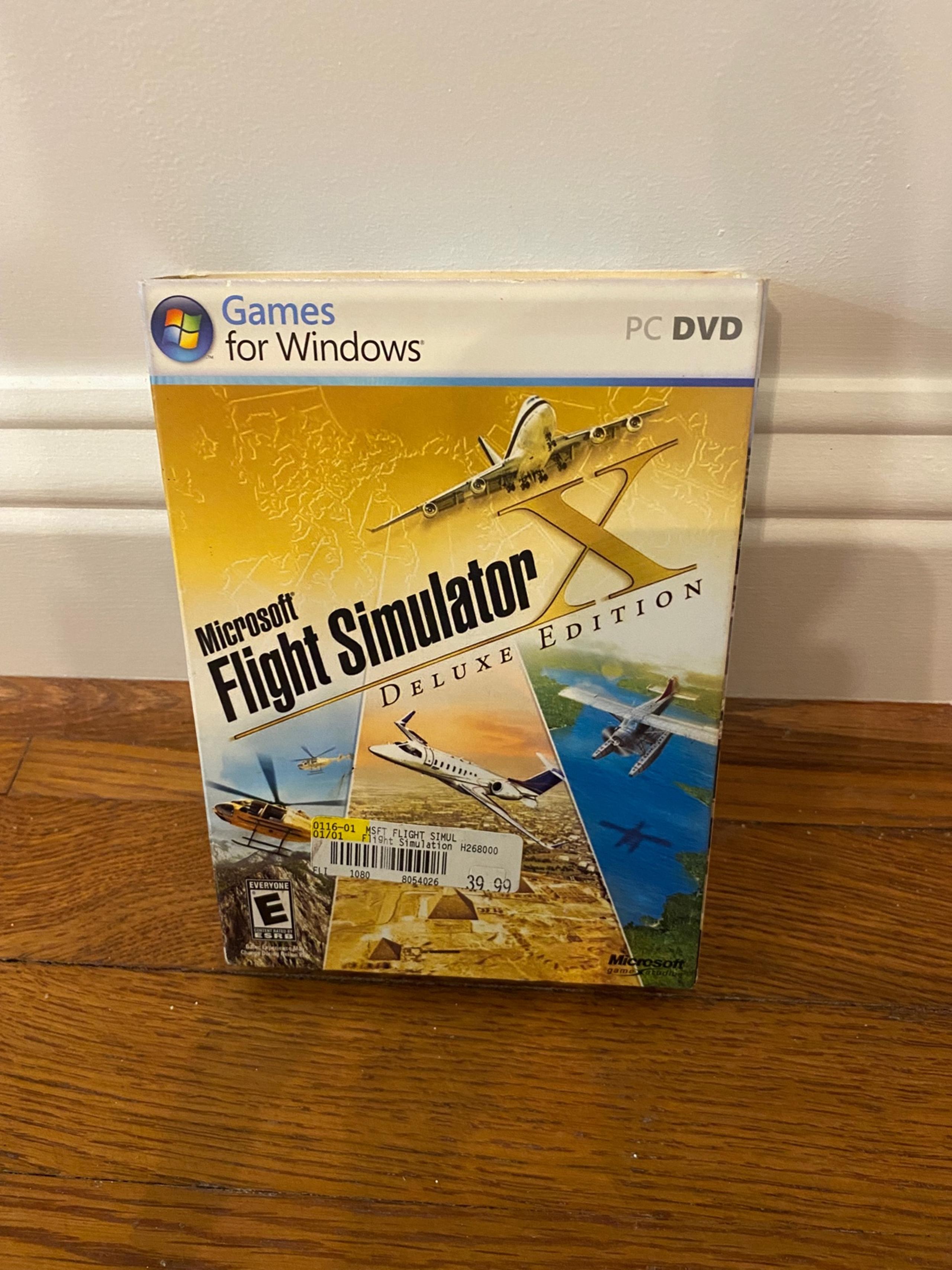 Microsoft Flight Simulator X Deluxe Edition Game PC Windows DVD & product key