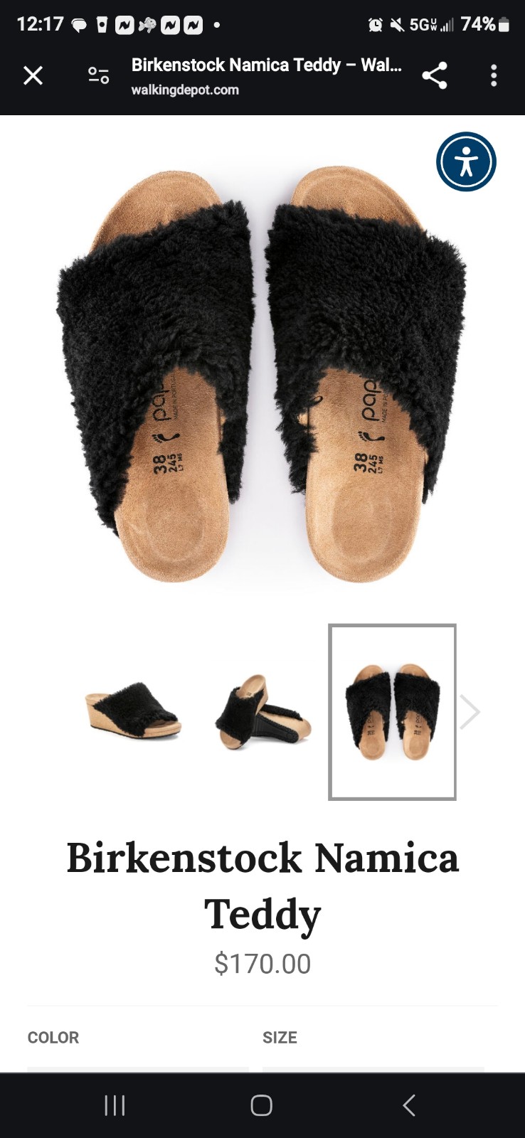 Birkenstock papillio namica teddy