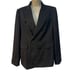 White House Black Market Women’s Black Pinstriped Double Breasted Blazer Size 12