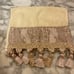 Croscill Carlisle Brocade Beaded Ivory Brocade Towel 5 Pc Set 2 Bath 2 Hand 1 WC