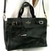 Kate Spade Handbag Black Pebbled Cow Leather Removable Strap Satchel Bag Purse