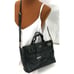 Kate Spade Handbag Black Pebbled Cow Leather Removable Strap Satchel Bag Purse