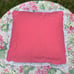Vintage 80’s Quilted Teddy Bears & Hearts Lace-Rimmed Throw Pillow