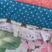 Vintage 80’s Quilted Teddy Bears & Hearts Lace-Rimmed Throw Pillow