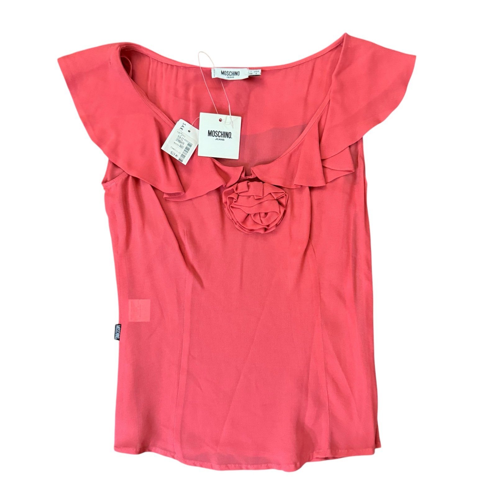 MOSCHINO JEANS top, made in Italy, size 4, NWT