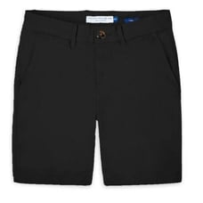 Men's Peter Manning 5 Stretch Chino Shorts Size 32W Black Front Back Pockets