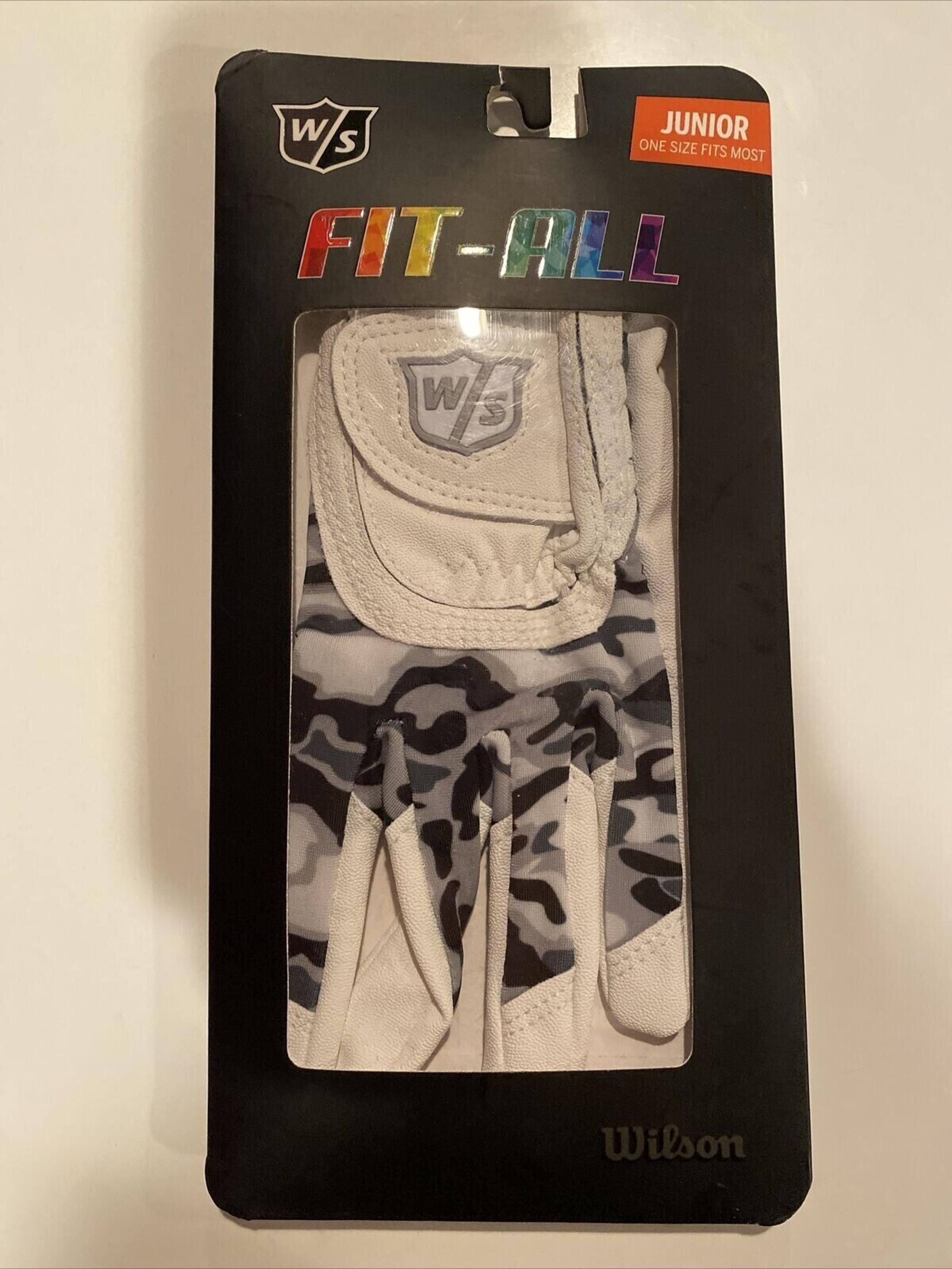 2x Lot Wilson W/S FIT-ALL JUNIOR Left-Hand Golf Glove