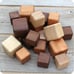 Wood Building Blocks, 24 Pieces, Tri-Color & Multi-Size