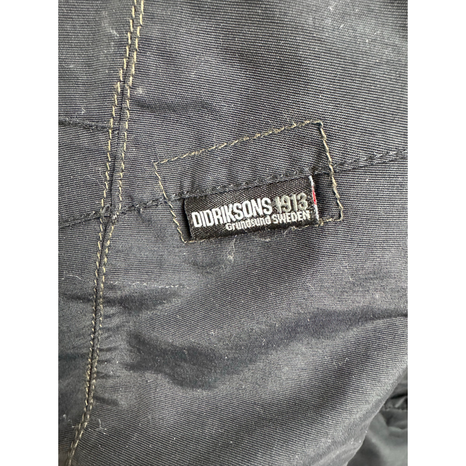 DIDRIKSONS 1913 WOMEN HOODED BLACK STORM SYSTEM JACKET SIZE 40