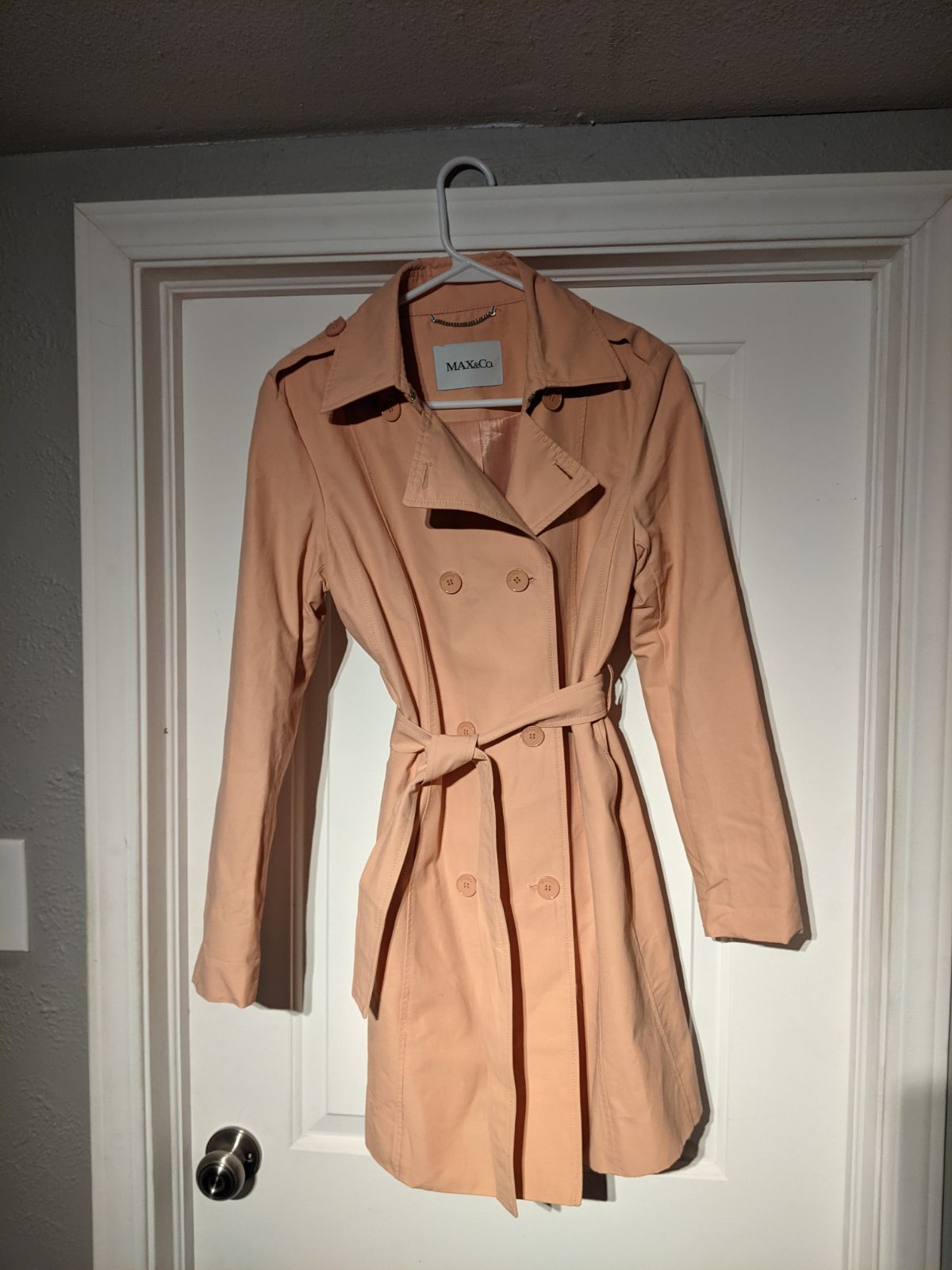 Max And Co Peach Trench Coat