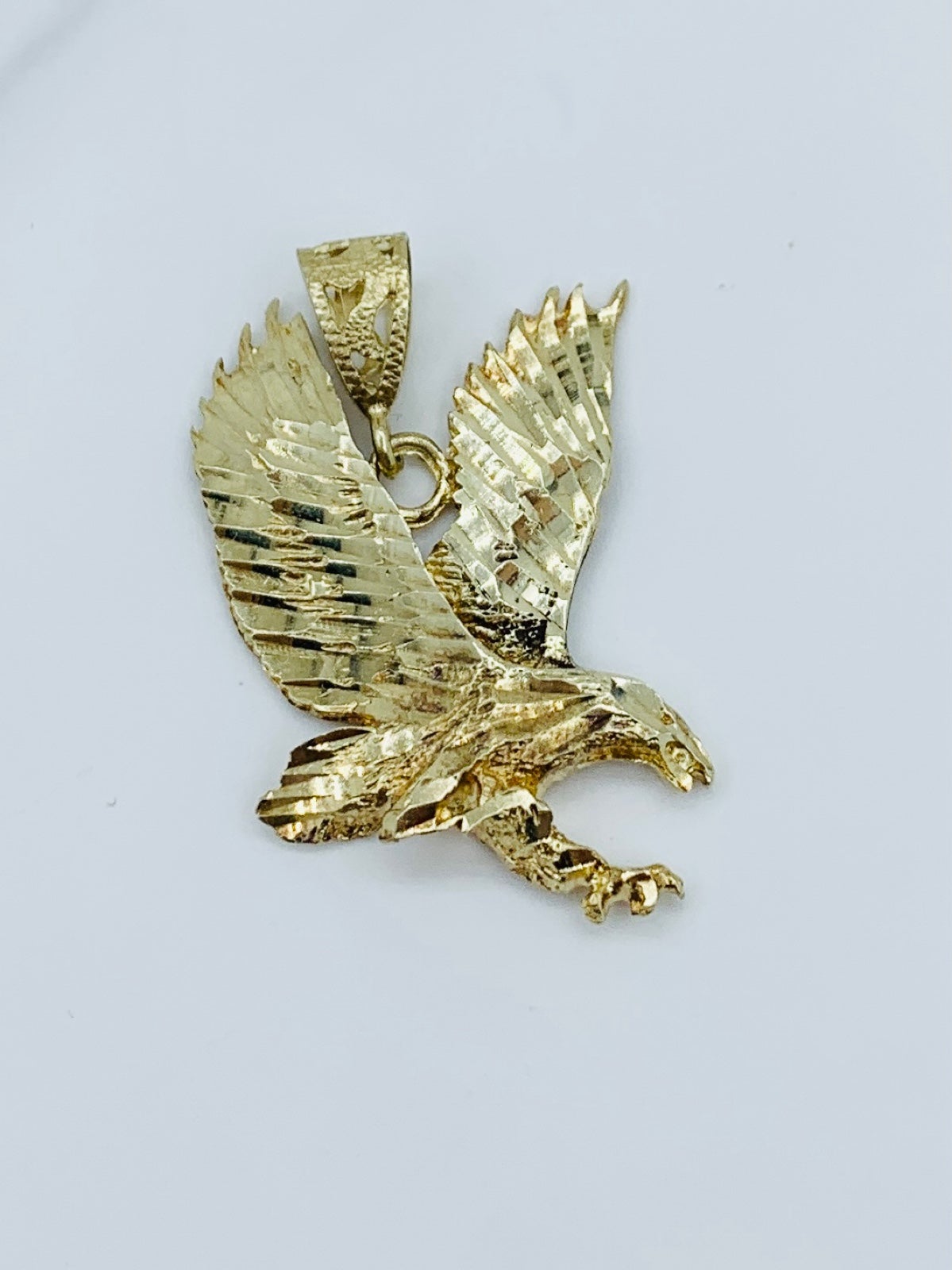 ❤️ 10k gold pendant Eagle Men's