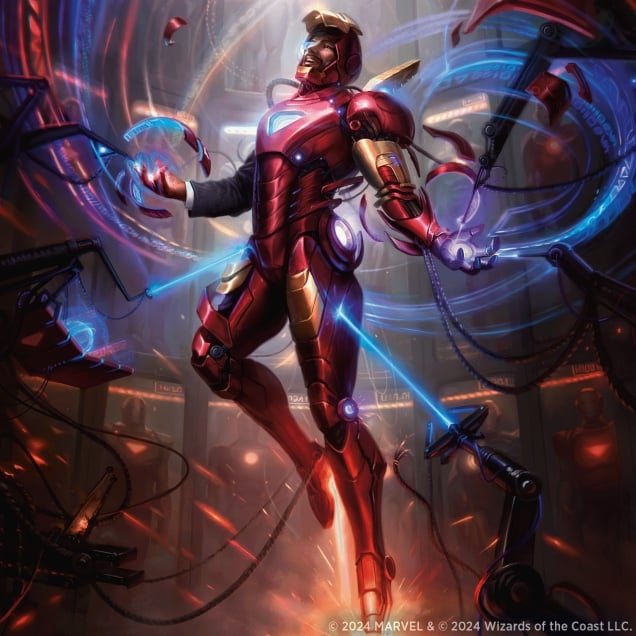 MTG SECRET LAIR X MARVEL IRON MAN RAINBOW FOIL