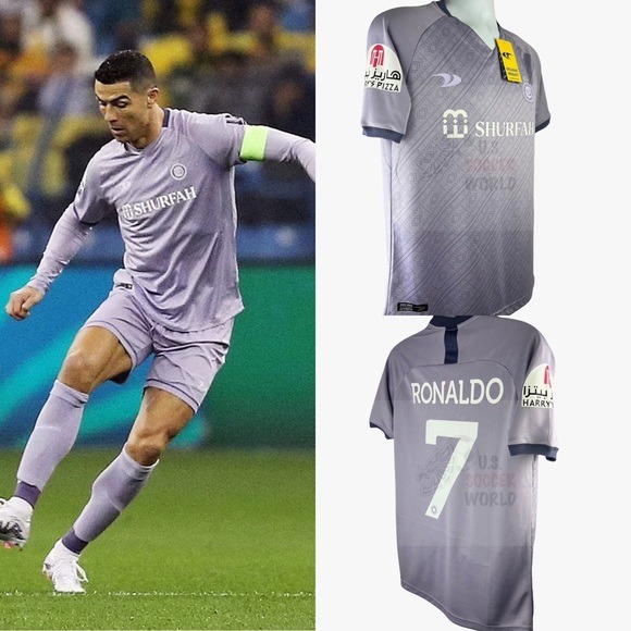 NEW 2023 Al Nassr FC Ronaldo #7 MENS Soccer Jersey Saudi Arabian AWAY