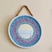 13 Crushed Sea Glass Rope Hanging Wall Mirror