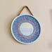 13 Crushed Sea Glass Rope Hanging Wall Mirror