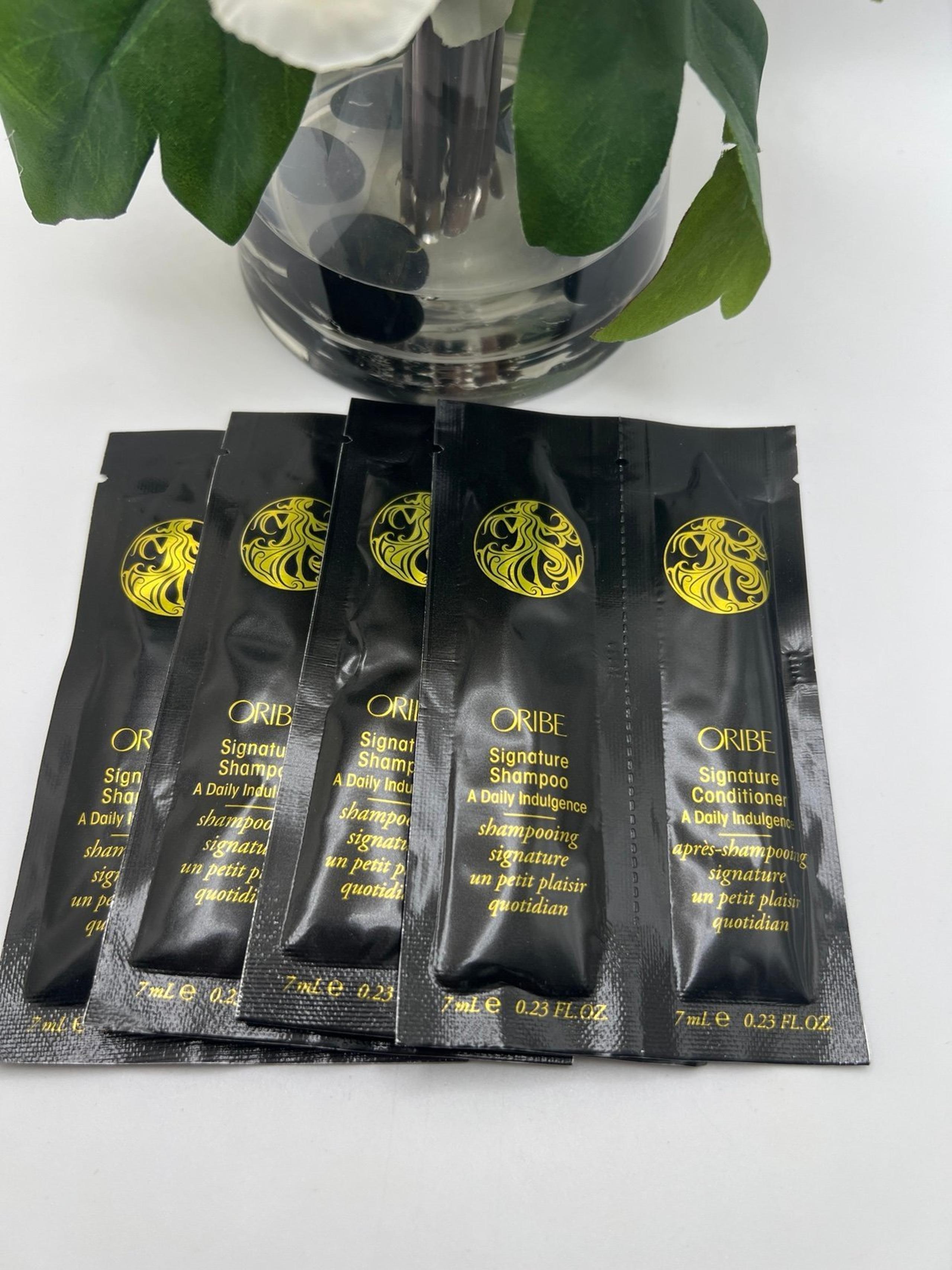Lot Of 4 Oribe Signature Shampoo & Conditioner Sample 7ml / .23 Fl.oz Each