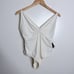 NWT Massimo Dutti Cream Swimsuit With Gathered Detail One Piece Size Large