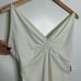 NWT Massimo Dutti Cream Swimsuit With Gathered Detail One Piece Size Large