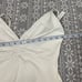 NWT Massimo Dutti Cream Swimsuit With Gathered Detail One Piece Size Large