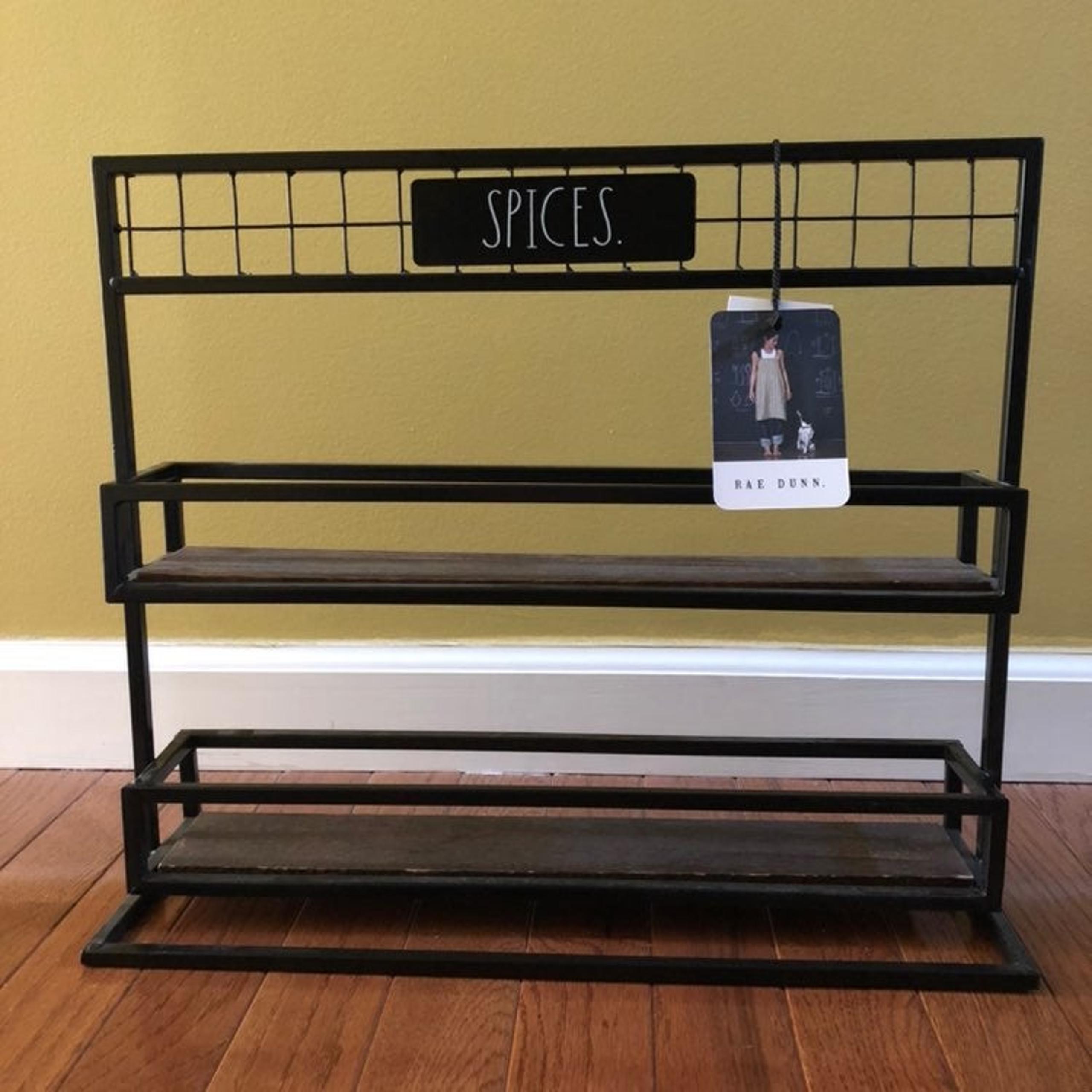 New Rae Dunn Free Stand SPICES Rack