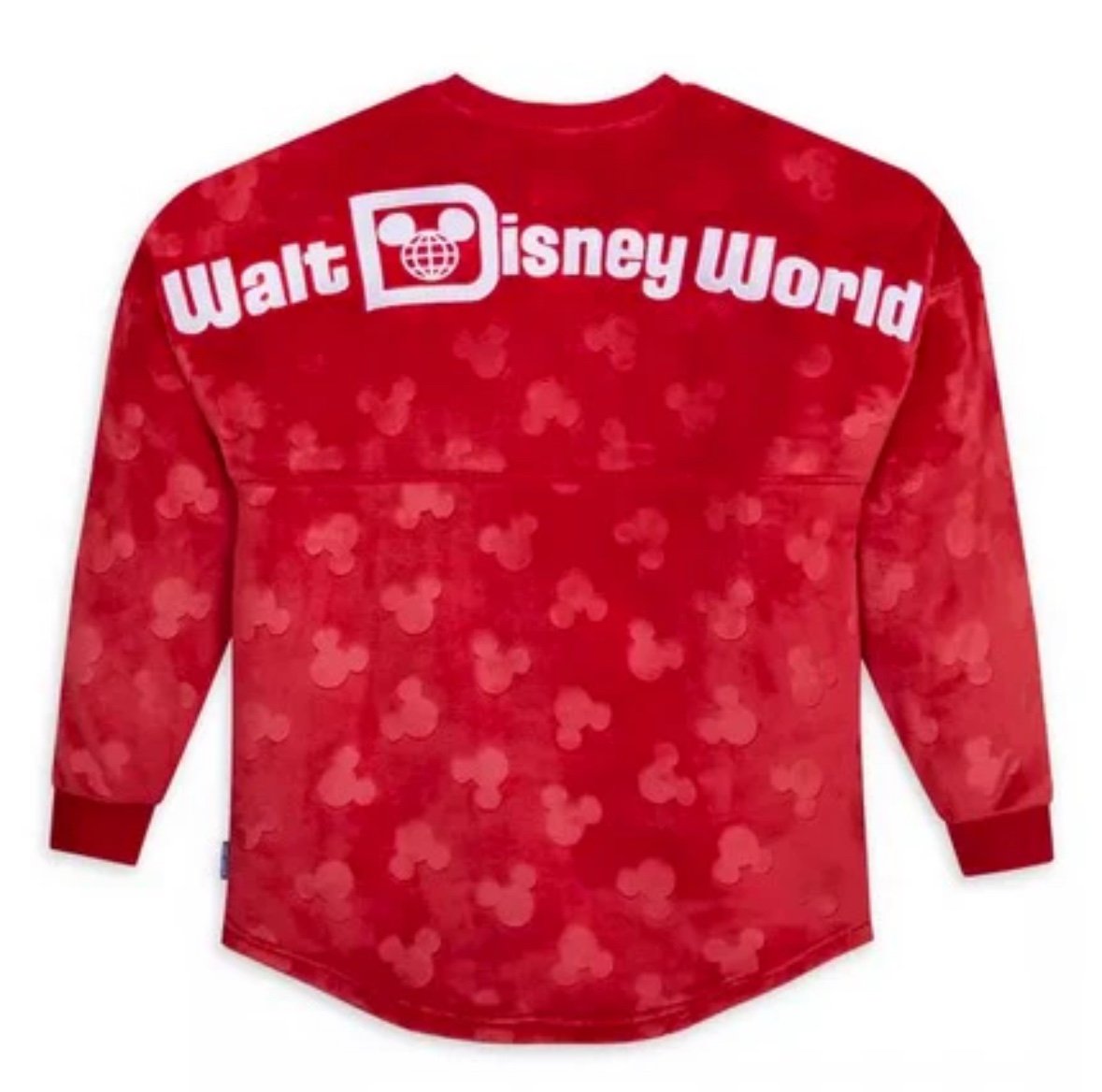 Walt Disney World Mickey Mouse Icon Fluffy Red Spirit NWT