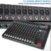 Professional 12 Channel Studio Mixer DEPUSHENG DT12 Bluetooth/USB plone