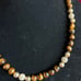 Northskull Mens Necklace Tigers Eye Gold Crystals Jewelry